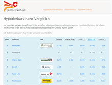 Tablet Screenshot of hypothek-vergleich.com